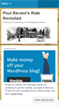 Mobile Screenshot of paulreveresriderevisited.wordpress.com
