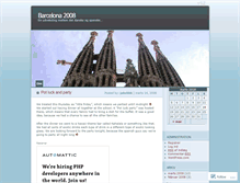 Tablet Screenshot of barcelona2008.wordpress.com