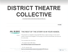 Tablet Screenshot of districttheatre.wordpress.com