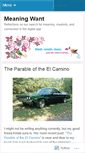 Mobile Screenshot of meaningwant.wordpress.com