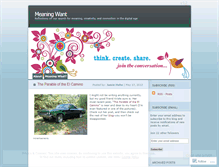 Tablet Screenshot of meaningwant.wordpress.com