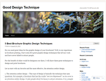 Tablet Screenshot of gooddesigntechnique.wordpress.com