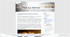 Desktop Screenshot of postausweimar.wordpress.com