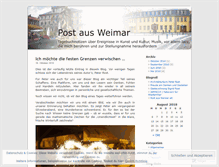 Tablet Screenshot of postausweimar.wordpress.com