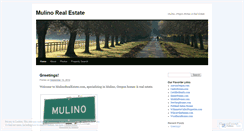 Desktop Screenshot of mulinorealestate.wordpress.com