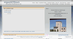 Desktop Screenshot of engworld70hours.wordpress.com