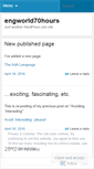 Mobile Screenshot of engworld70hours.wordpress.com