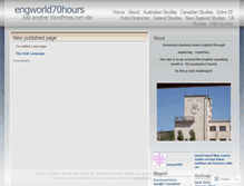 Tablet Screenshot of engworld70hours.wordpress.com