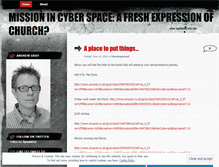 Tablet Screenshot of missionincyberspace.wordpress.com