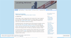 Desktop Screenshot of locatinghelsinki.wordpress.com
