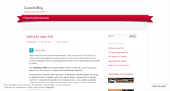 Desktop Screenshot of launchbag.wordpress.com