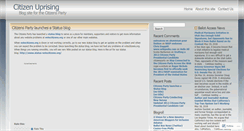 Desktop Screenshot of citizensparty.wordpress.com