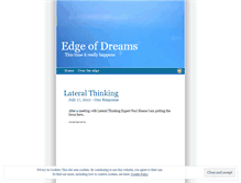 Tablet Screenshot of edgeofdreams.wordpress.com