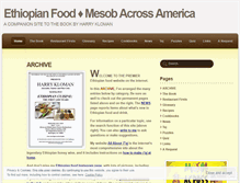 Tablet Screenshot of ethiopianfood.wordpress.com