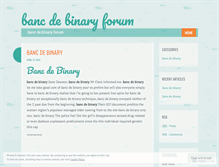 Tablet Screenshot of mysupport.bancdebinaryforum.wordpress.com