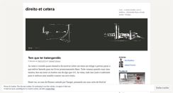 Desktop Screenshot of direitoetc.wordpress.com
