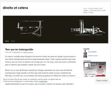 Tablet Screenshot of direitoetc.wordpress.com