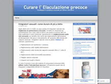 Tablet Screenshot of curaeiaculazioneprecoce.wordpress.com