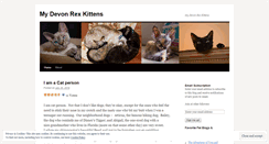 Desktop Screenshot of mydevonrexcats.wordpress.com