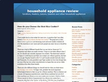 Tablet Screenshot of householdappliancereview.wordpress.com