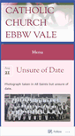 Mobile Screenshot of catholichurchebbwvale.wordpress.com
