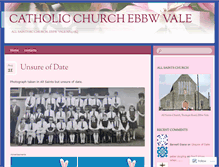 Tablet Screenshot of catholichurchebbwvale.wordpress.com