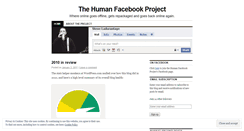Desktop Screenshot of humanfacebook.wordpress.com