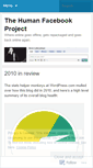 Mobile Screenshot of humanfacebook.wordpress.com