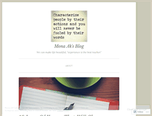 Tablet Screenshot of mona116.wordpress.com