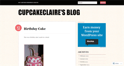 Desktop Screenshot of cupcakeclaire.wordpress.com