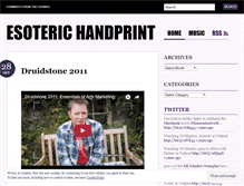 Tablet Screenshot of esoterichandprint.wordpress.com