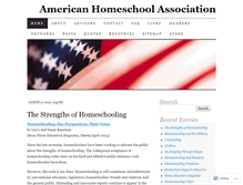 Tablet Screenshot of americanhomeschoolassn.wordpress.com