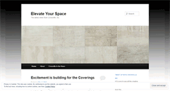 Desktop Screenshot of elevateyourspace.wordpress.com