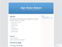 Tablet Screenshot of alannolanmotors.wordpress.com