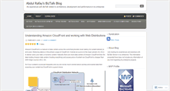 Desktop Screenshot of abdulrafaysbiztalk.wordpress.com