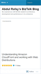 Mobile Screenshot of abdulrafaysbiztalk.wordpress.com