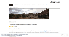 Desktop Screenshot of doczyoga.wordpress.com