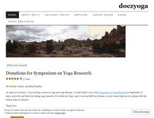 Tablet Screenshot of doczyoga.wordpress.com