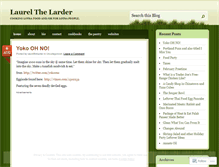 Tablet Screenshot of laurelthelarder.wordpress.com