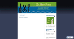 Desktop Screenshot of cutbakestitch.wordpress.com