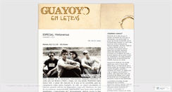 Desktop Screenshot of guayoyoenletras.wordpress.com