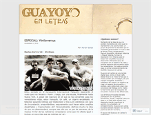 Tablet Screenshot of guayoyoenletras.wordpress.com