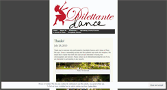 Desktop Screenshot of dilettantedancenh.wordpress.com