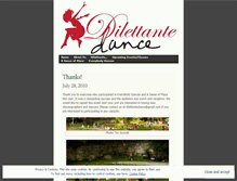 Tablet Screenshot of dilettantedancenh.wordpress.com