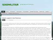 Tablet Screenshot of goodwilltour.wordpress.com