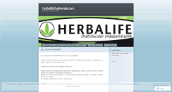 Desktop Screenshot of herbalifeguatemala.wordpress.com