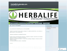 Tablet Screenshot of herbalifeguatemala.wordpress.com