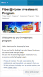 Mobile Screenshot of fiberhomeinvest.wordpress.com