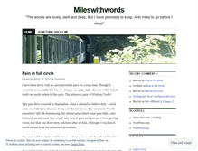 Tablet Screenshot of mileswithwords.wordpress.com