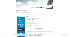Desktop Screenshot of mysticalhorizon.wordpress.com